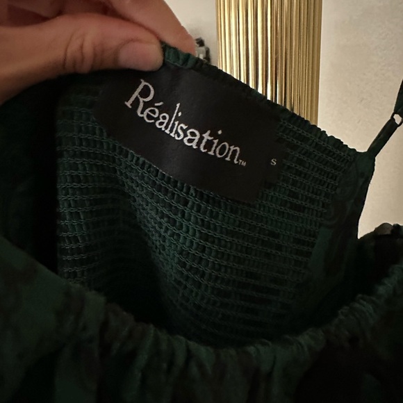 Realisation Par Dark Green Textured Dress - Picture 4 of 5